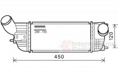 VAN WEZEL 40004362 -  Интеркулер